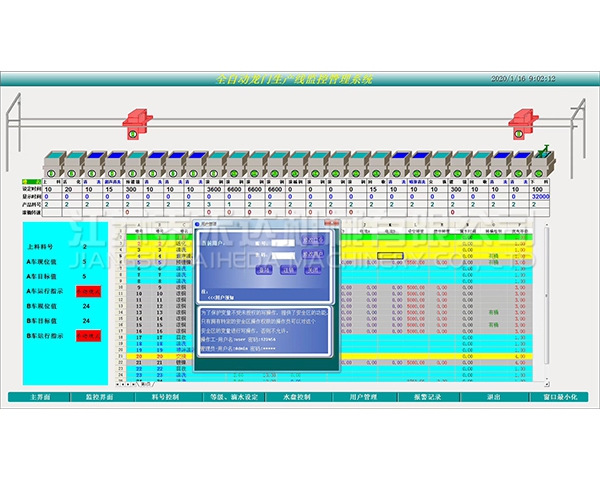 乐山全自动龙门生产线监控管理系统